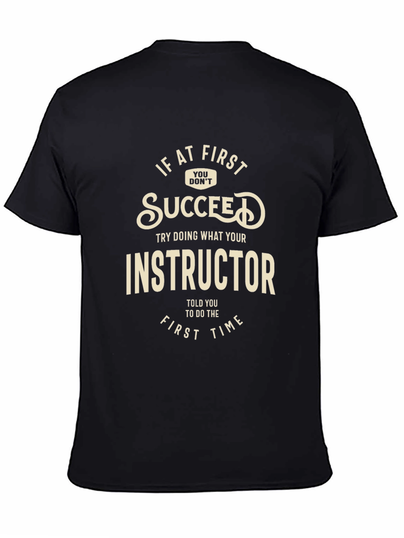 Instructor Advice Black Graphic Tee