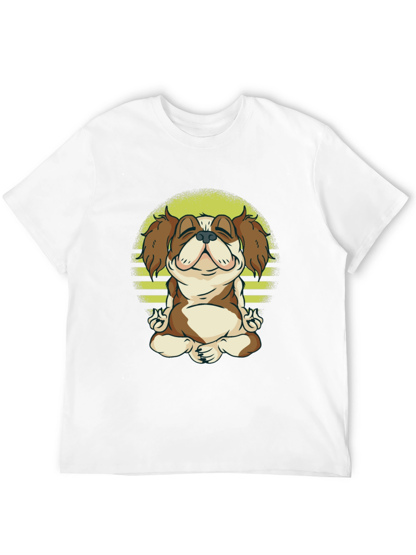 Zen Dog Tee: Meditating Canine Graphic T-Shirt