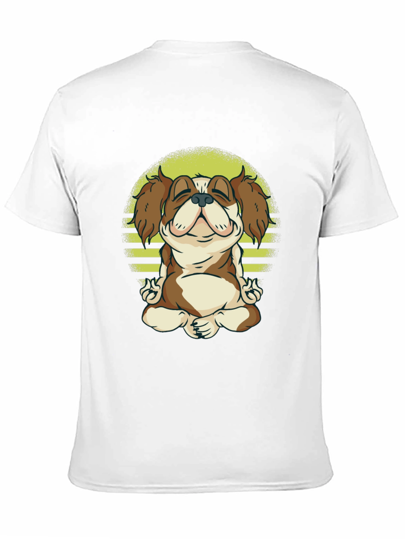 Zen Dog Tee: Meditating Canine Graphic T-Shirt