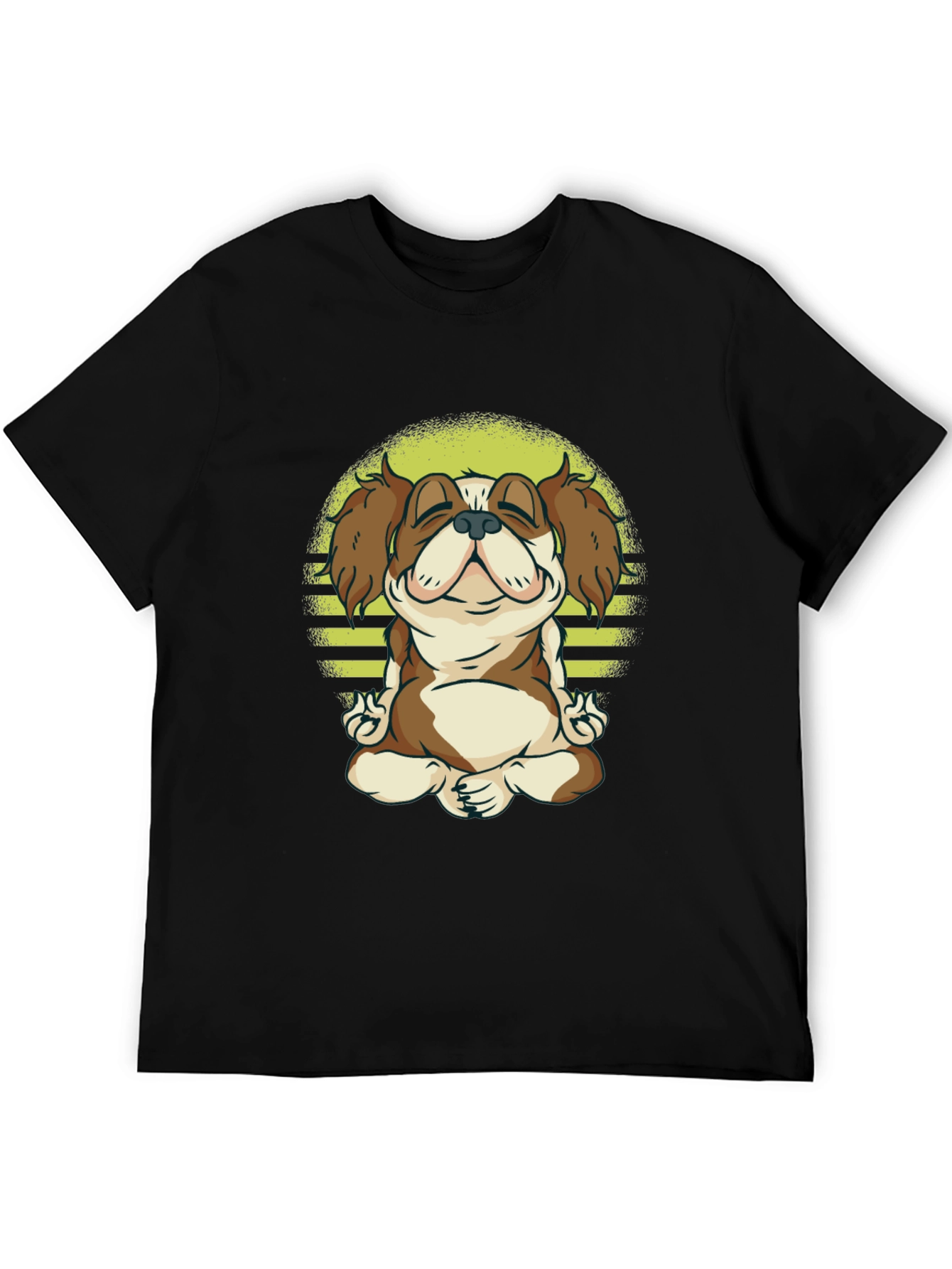 Zen Dog Tee: Meditating Canine Graphic T-Shirt