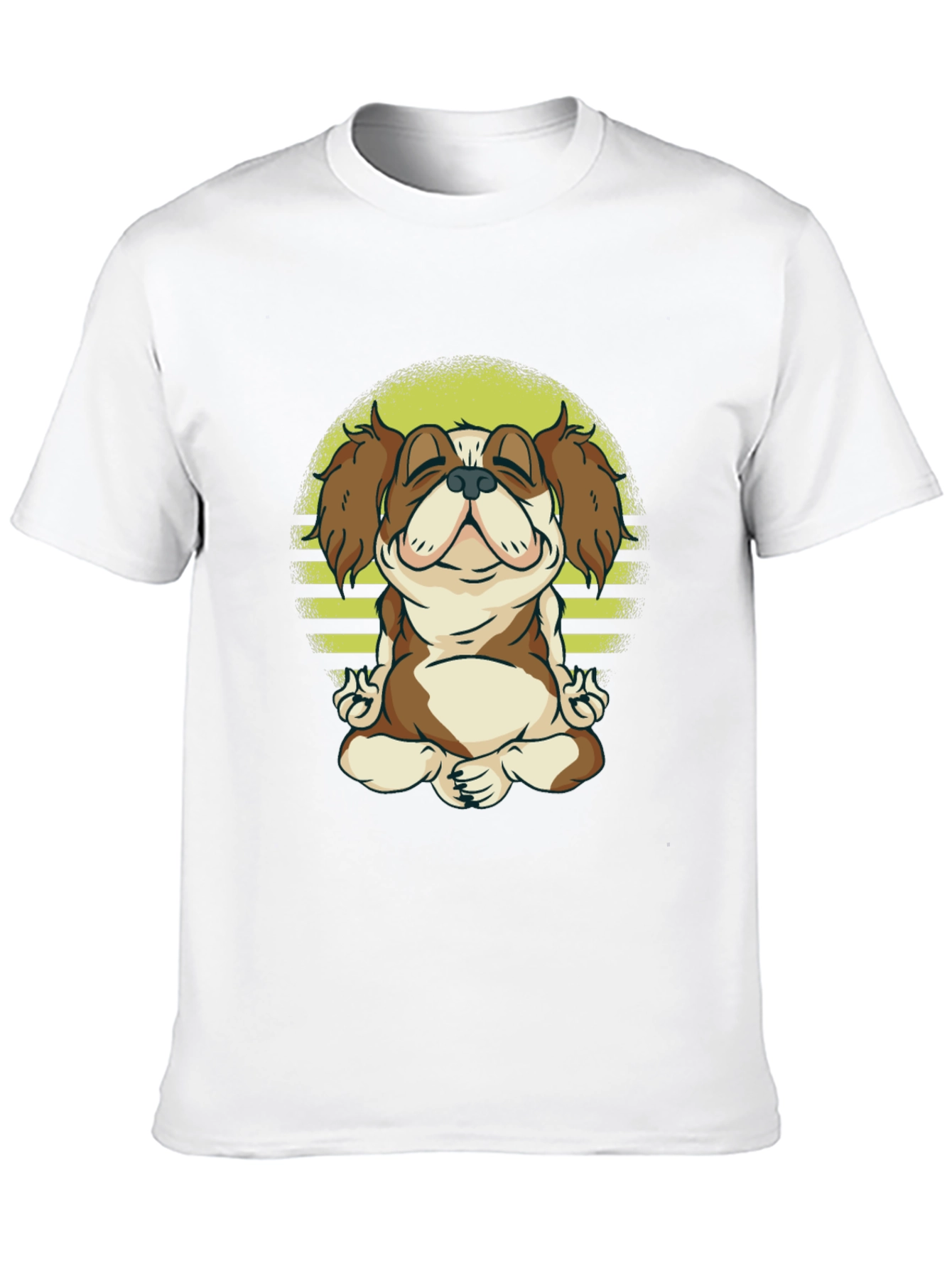 Zen Dog Tee: Meditating Canine Graphic T-Shirt