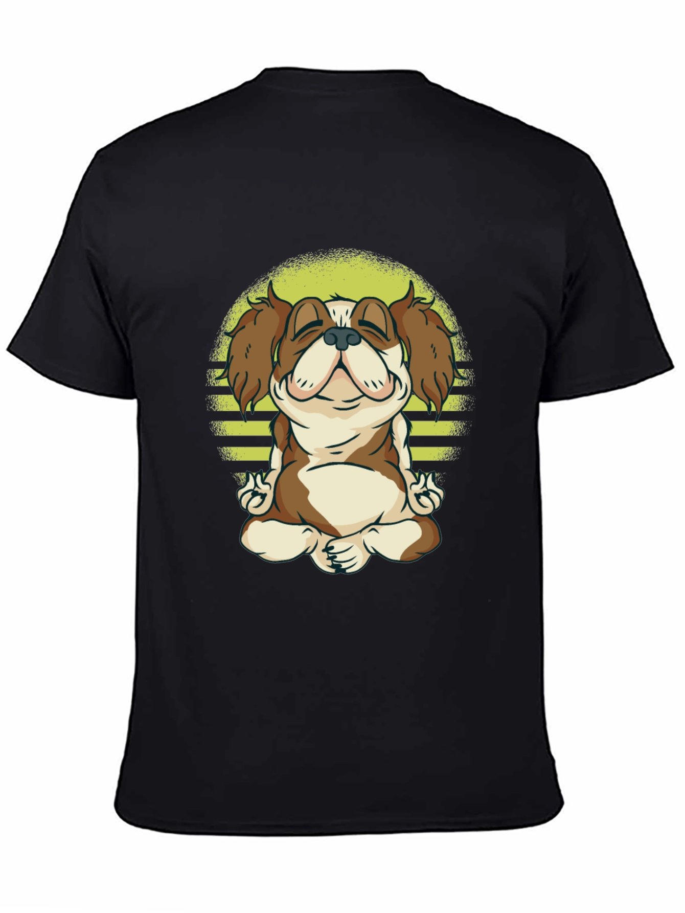 Zen Dog Tee: Meditating Canine Graphic T-Shirt