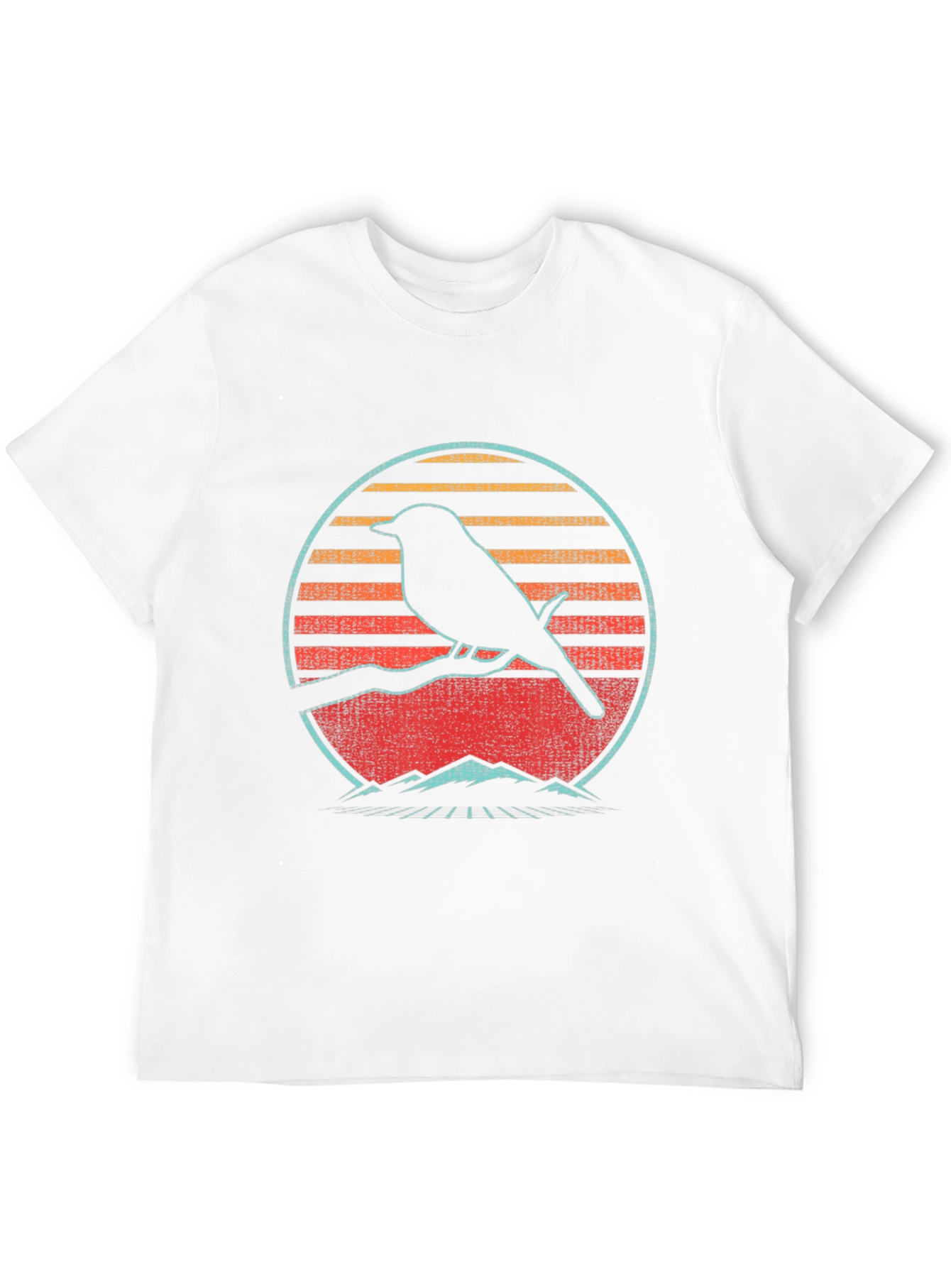 Retro Bird Silhouette Graphic Tee