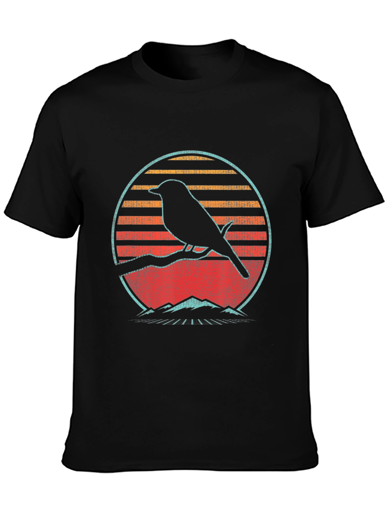 Retro Bird Silhouette Graphic Tee