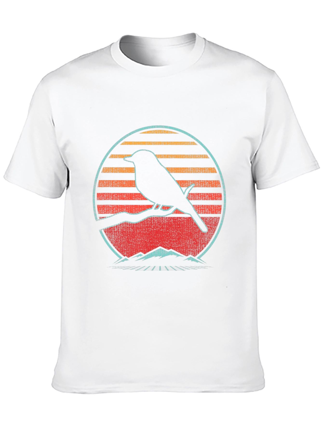 Retro Bird Silhouette Graphic Tee