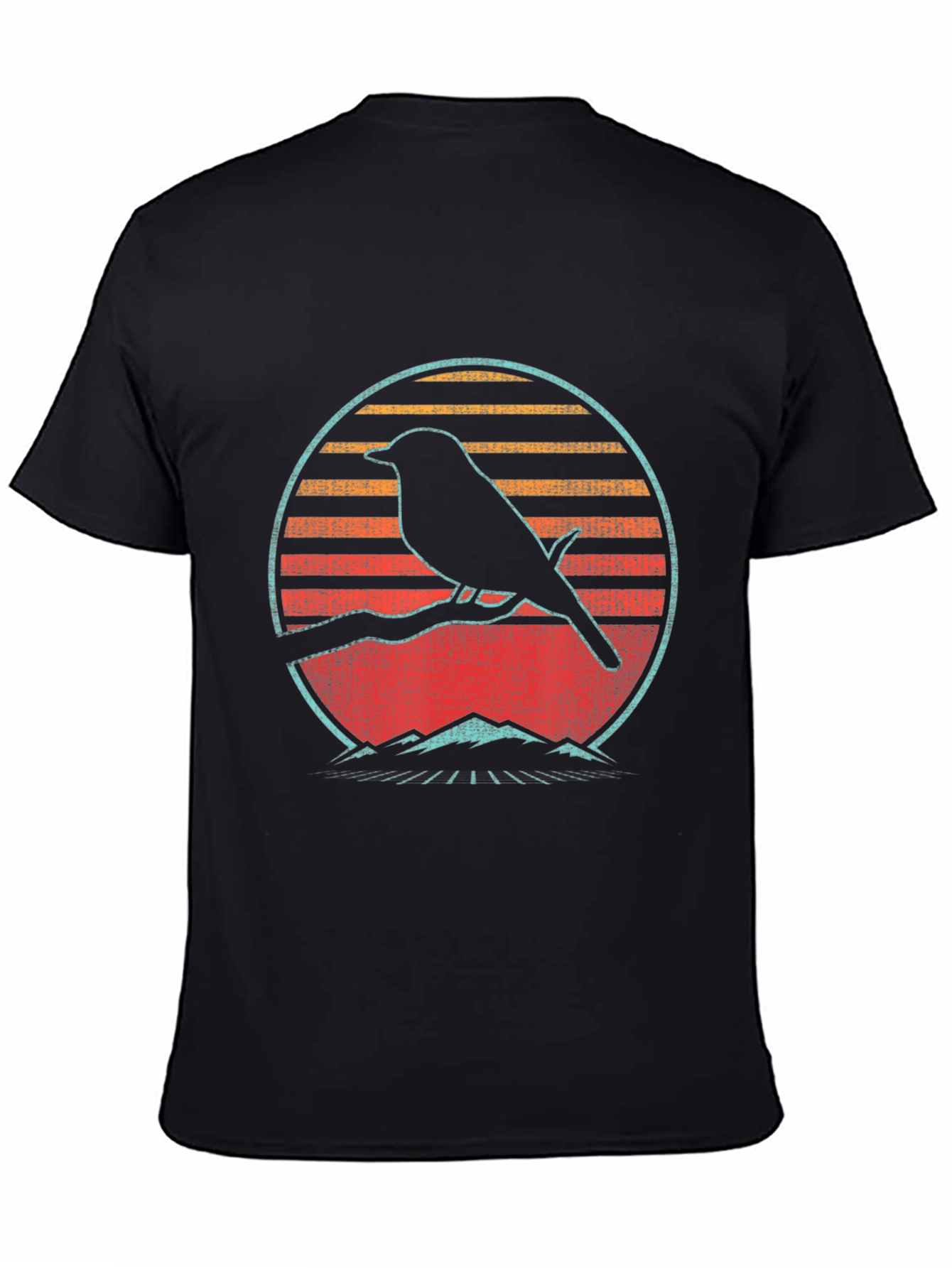 Retro Bird Silhouette Graphic Tee