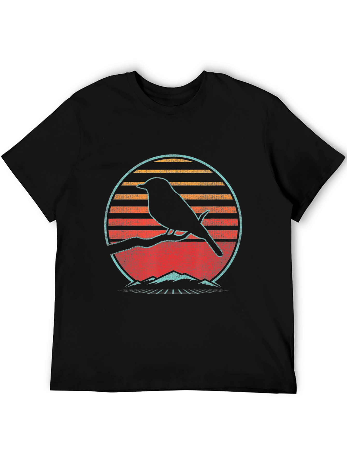 Retro Bird Silhouette Graphic Tee