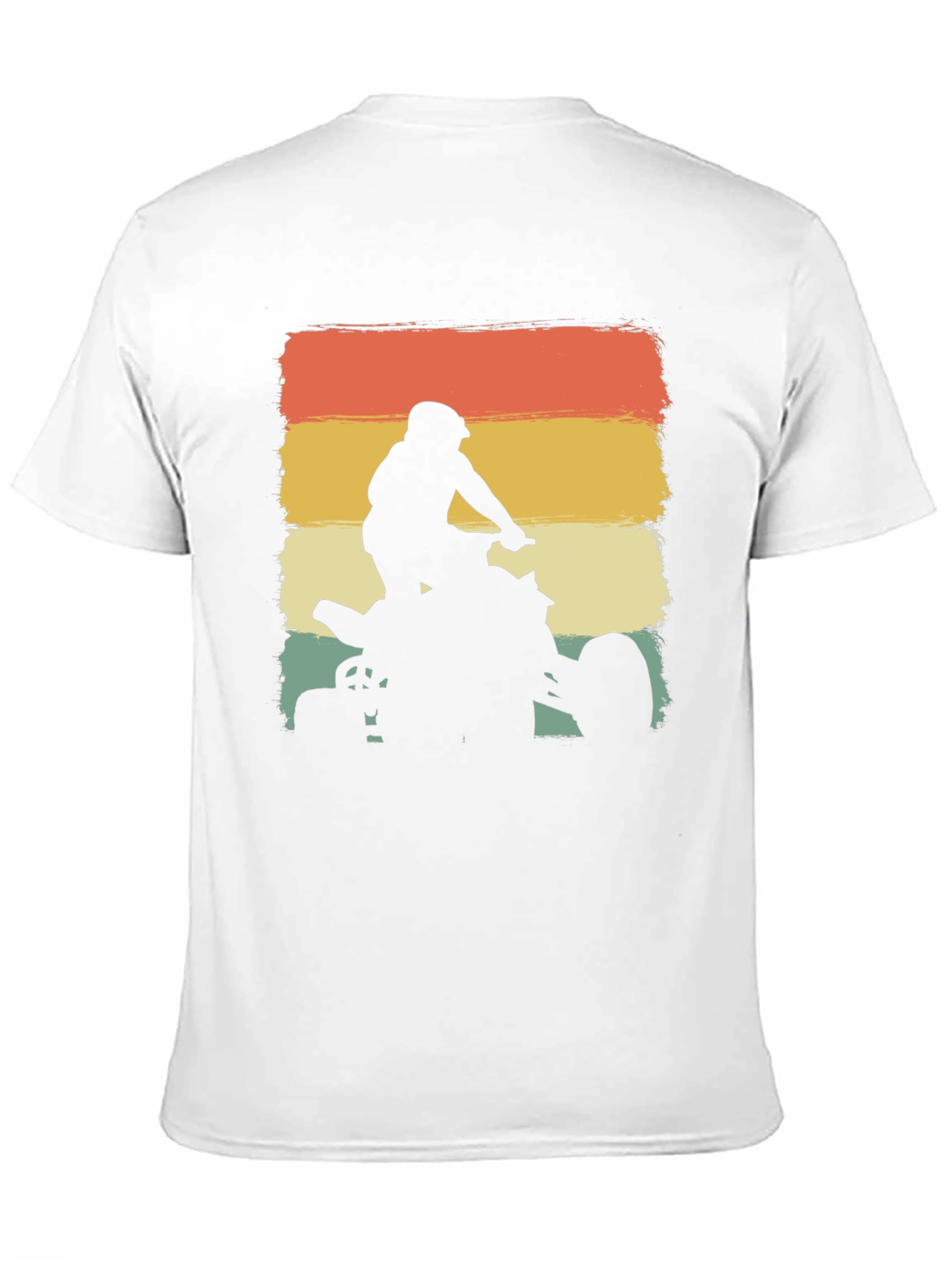 ATV Rider Silhouette Retro T-Shirt
