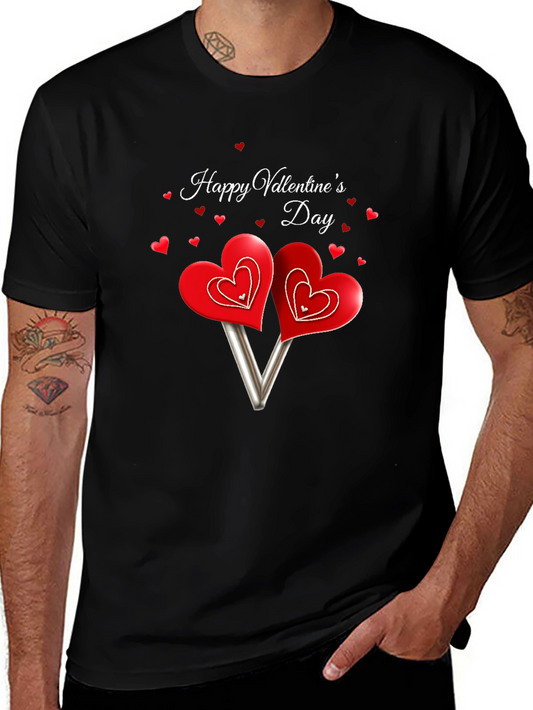 Valentines Day Heart Lollipop Graphic Tee