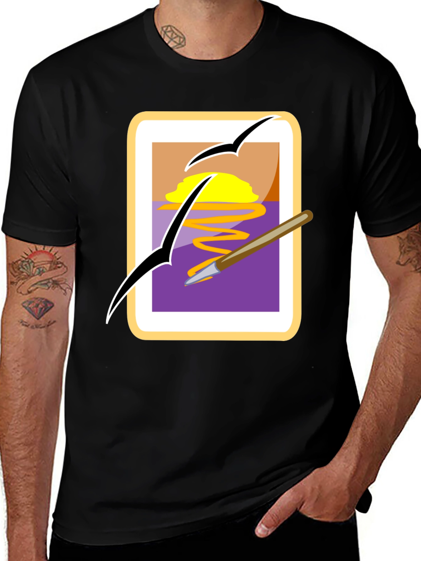 Artistic Graphic T-Shirt - Painters Paradise