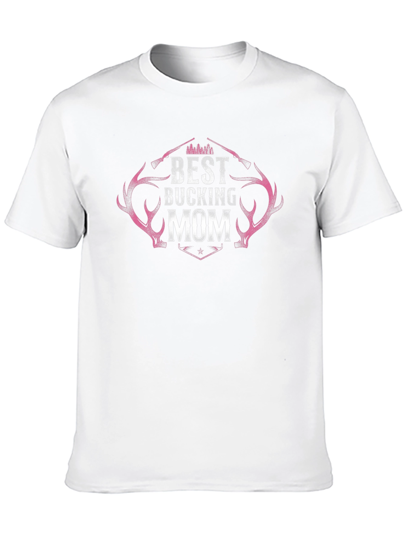 Best Bucking Mom Black T-Shirt
