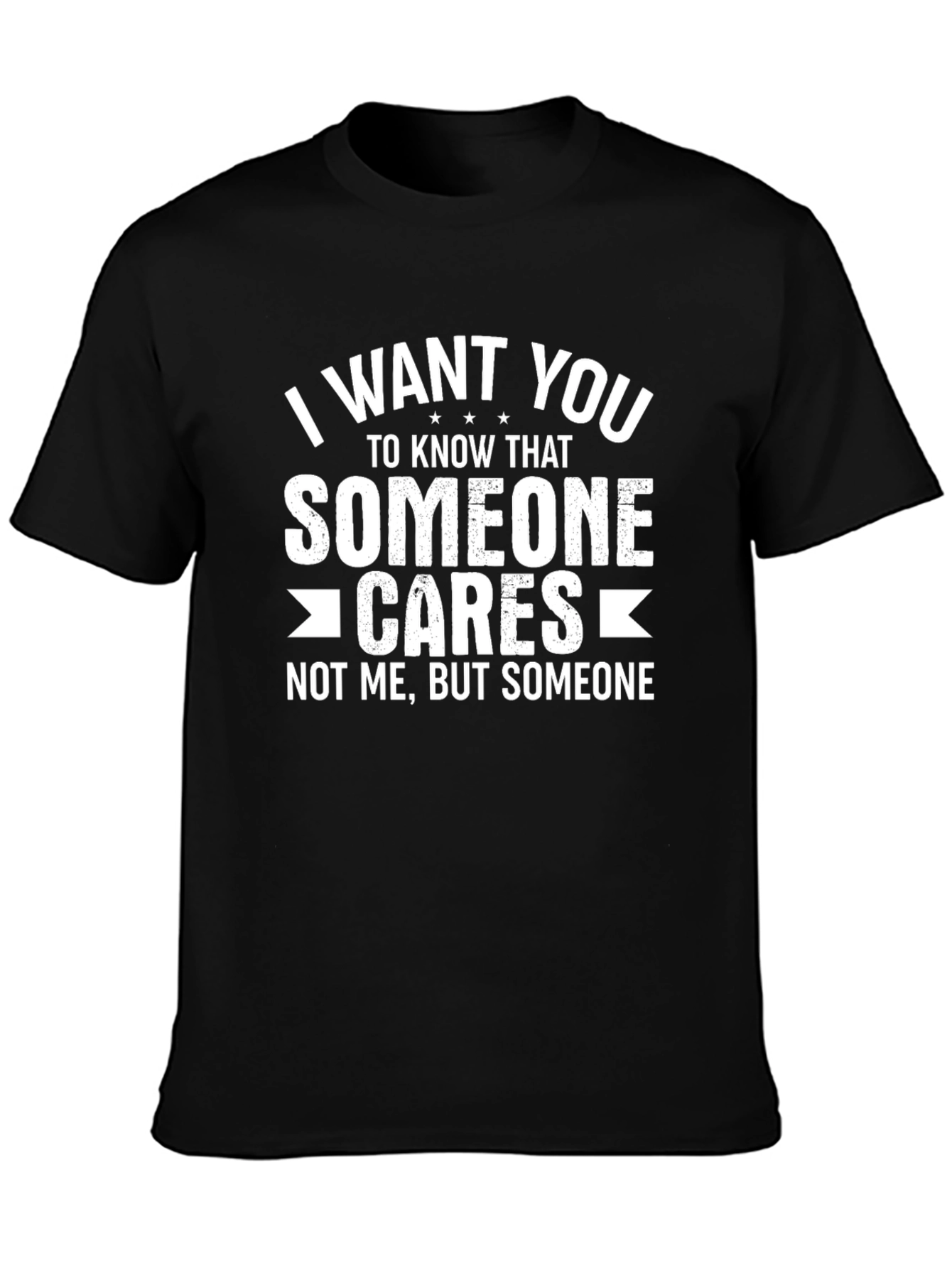 Someone Cares Graphic T-Shirt - Black