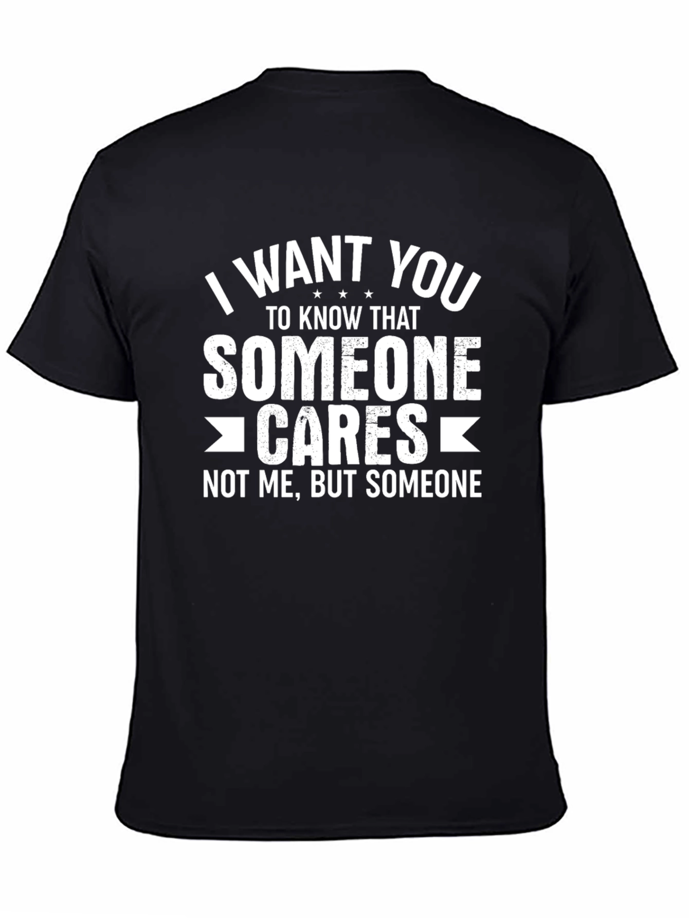 Someone Cares Graphic T-Shirt - Black