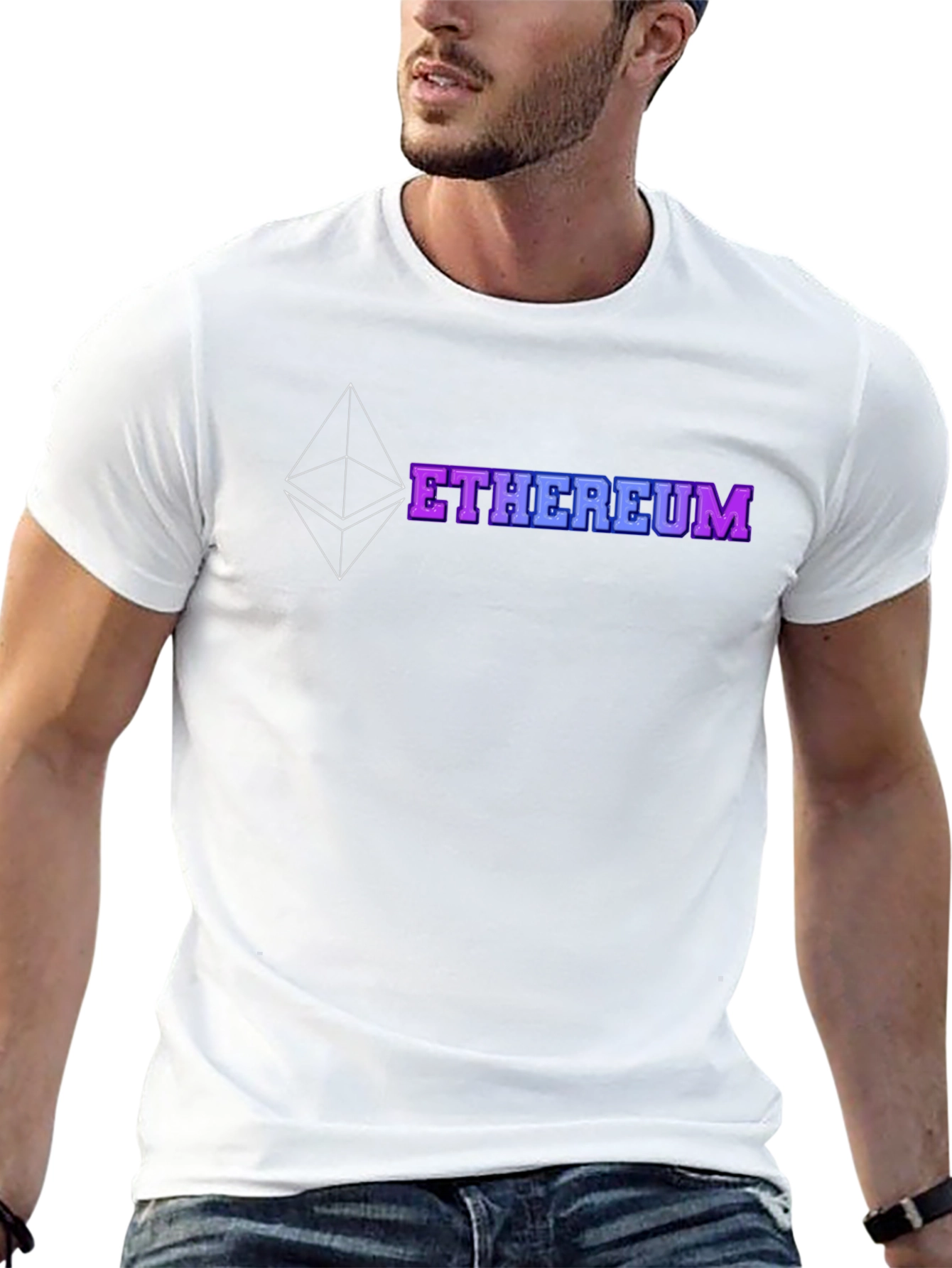 Ethereum Crypto Black T-Shirt - Blockchain Graphic Tee