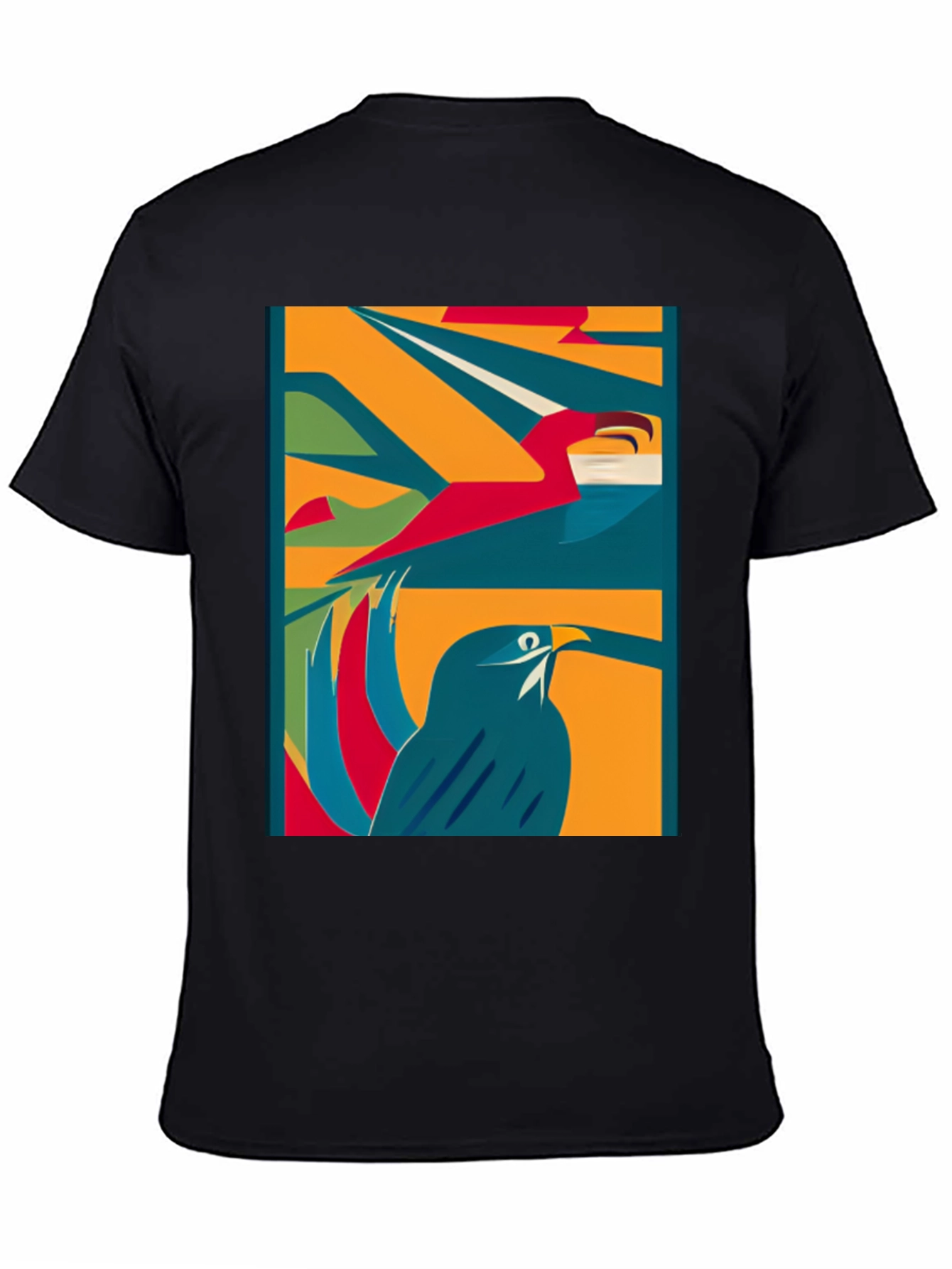 Abstract Bird Art Tee - Modern Graphic T-Shirt