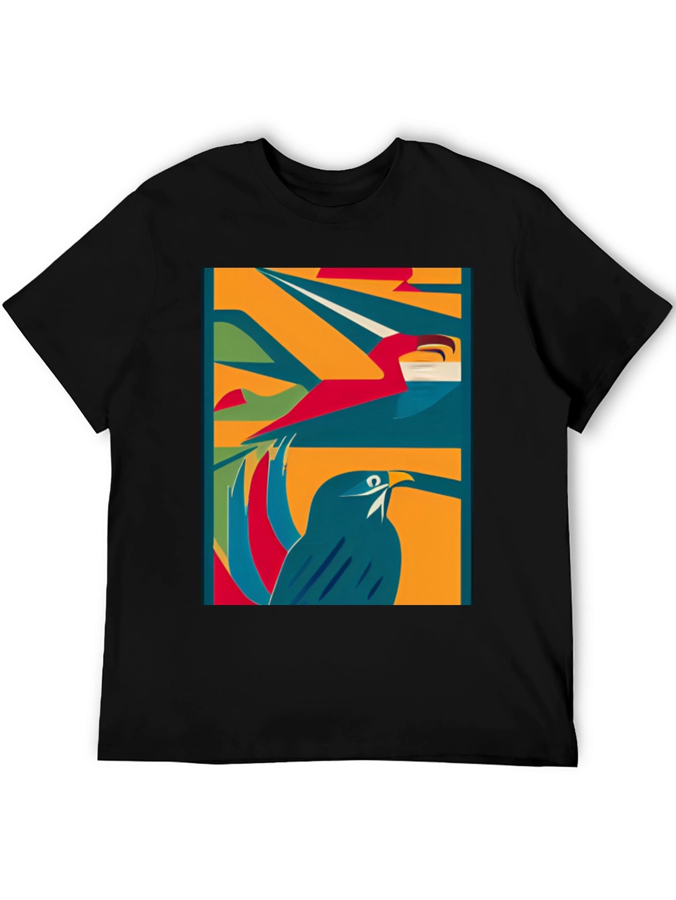 Abstract Bird Art Tee - Modern Graphic T-Shirt