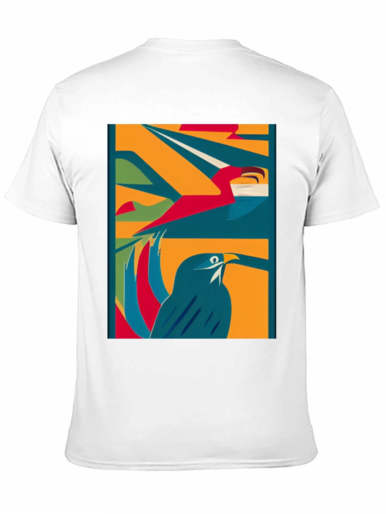 Abstract Bird Art Tee - Modern Graphic T-Shirt