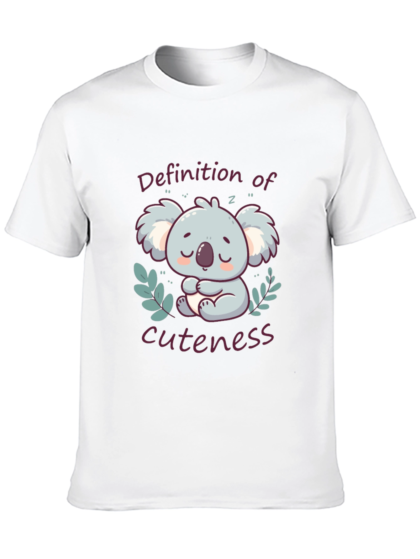 Cute Koala Definition of Cuteness Black T-Shirt