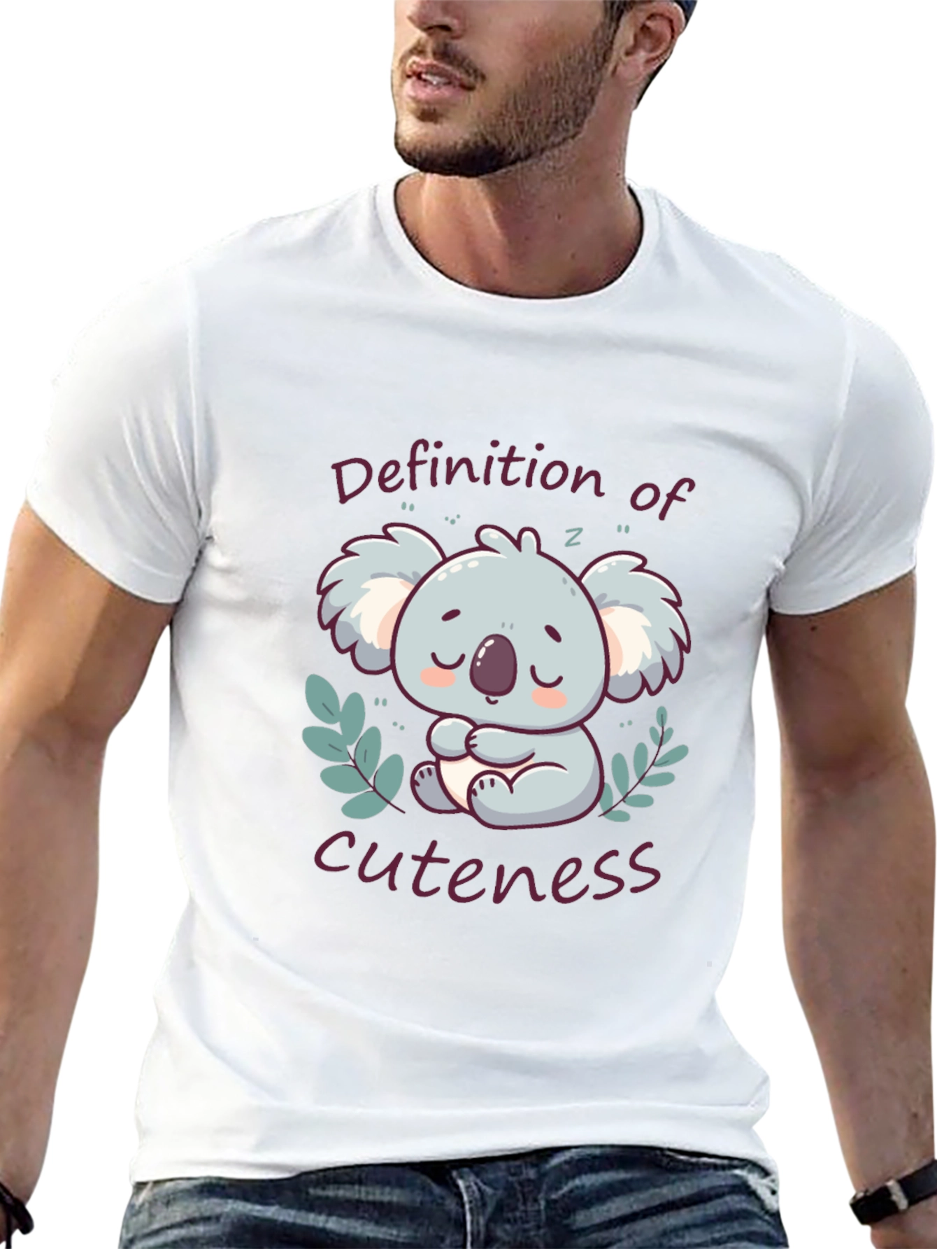 Cute Koala Definition of Cuteness Black T-Shirt
