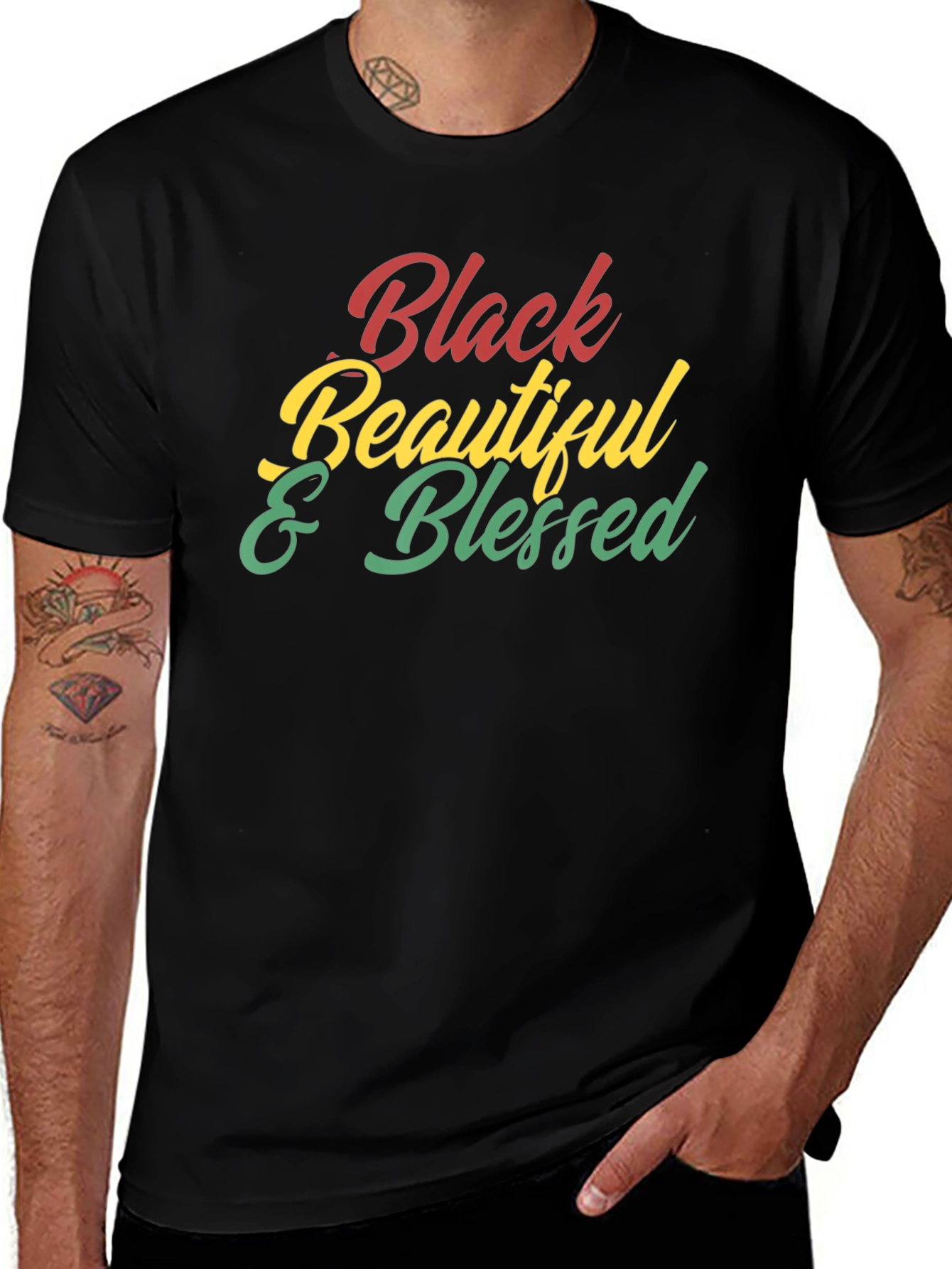 Black Beautiful & Blessed Graphic Tee