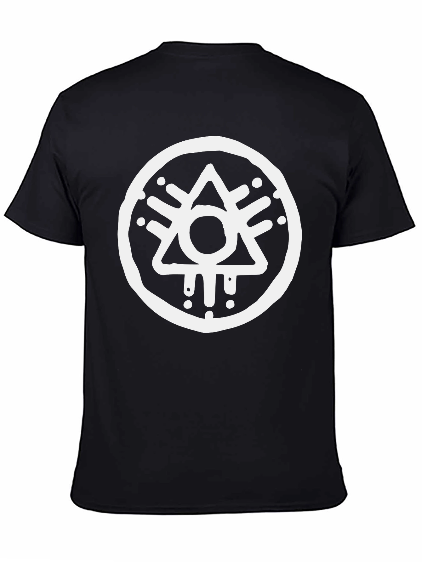 Geometric Symbol Black T-Shirt