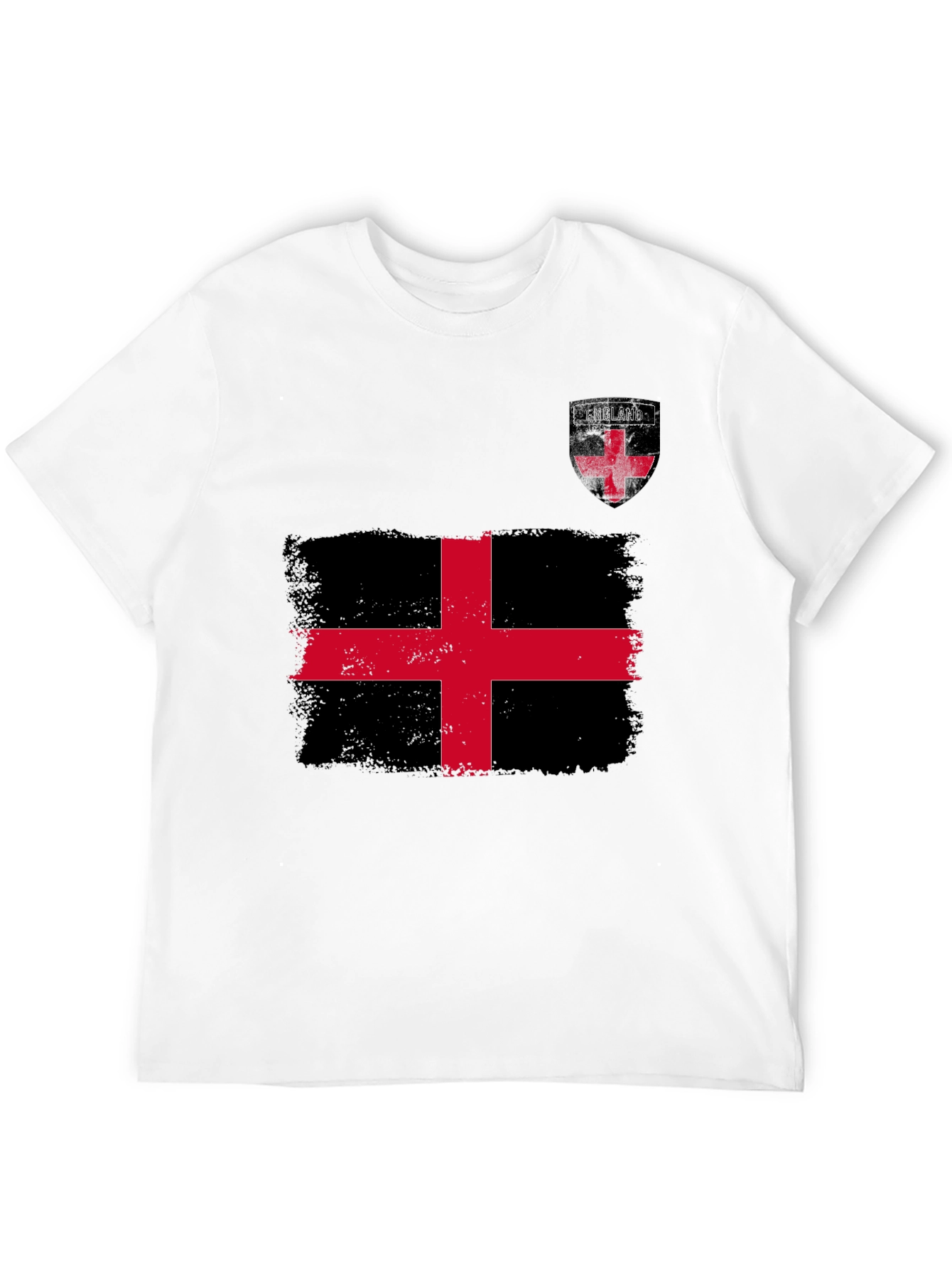 England Flag Graphic T-Shirt - Black
