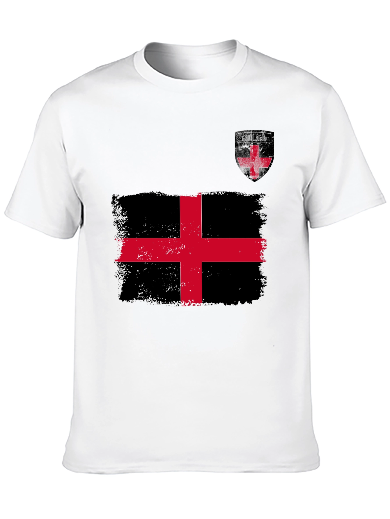 England Flag Graphic T-Shirt - Black
