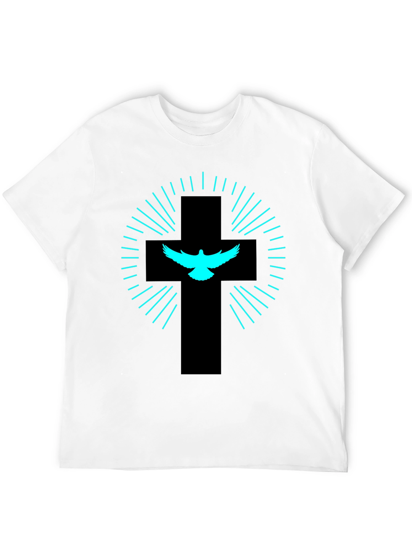 Dove Cross Graphic Tee - Black