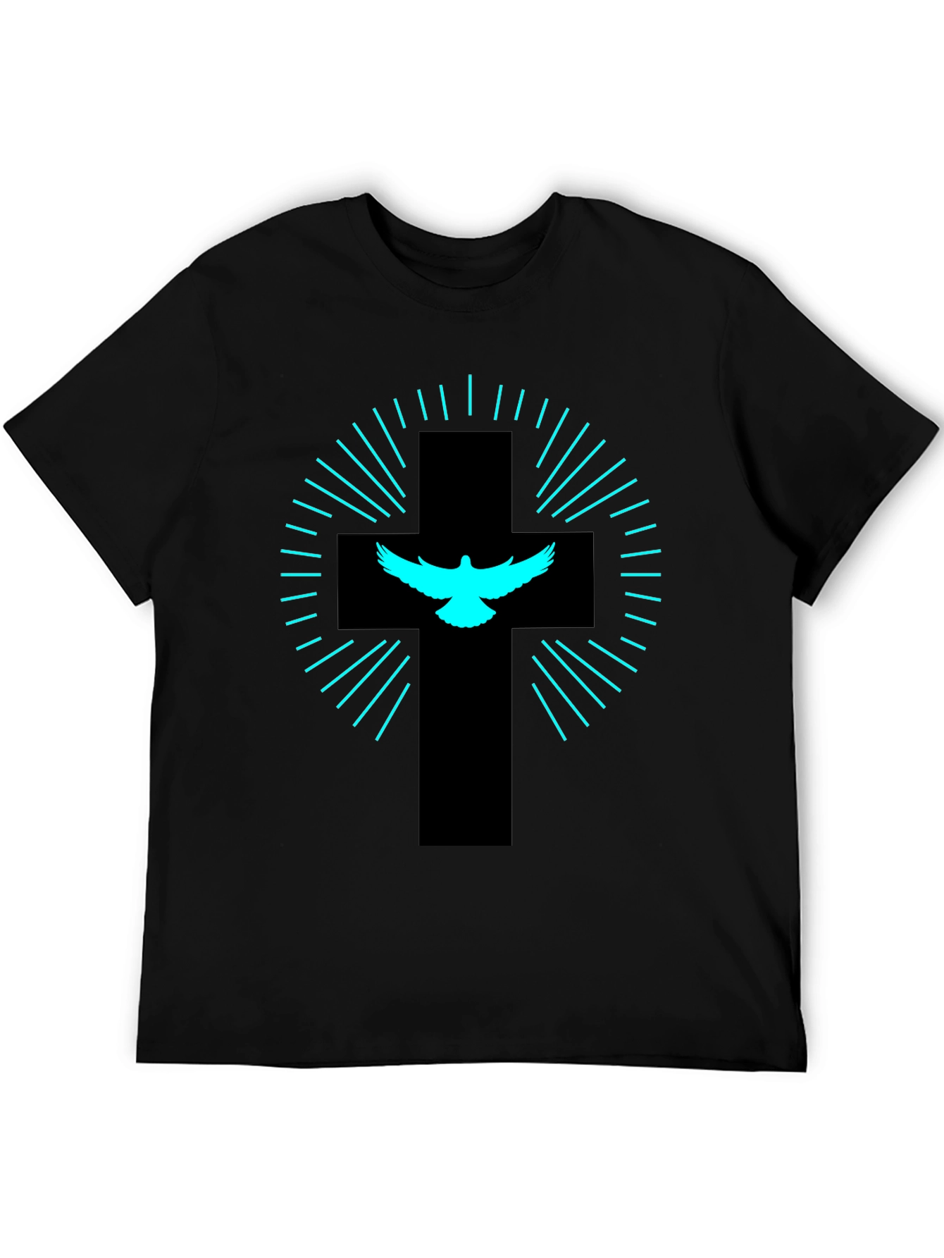Dove Cross Graphic Tee - Black