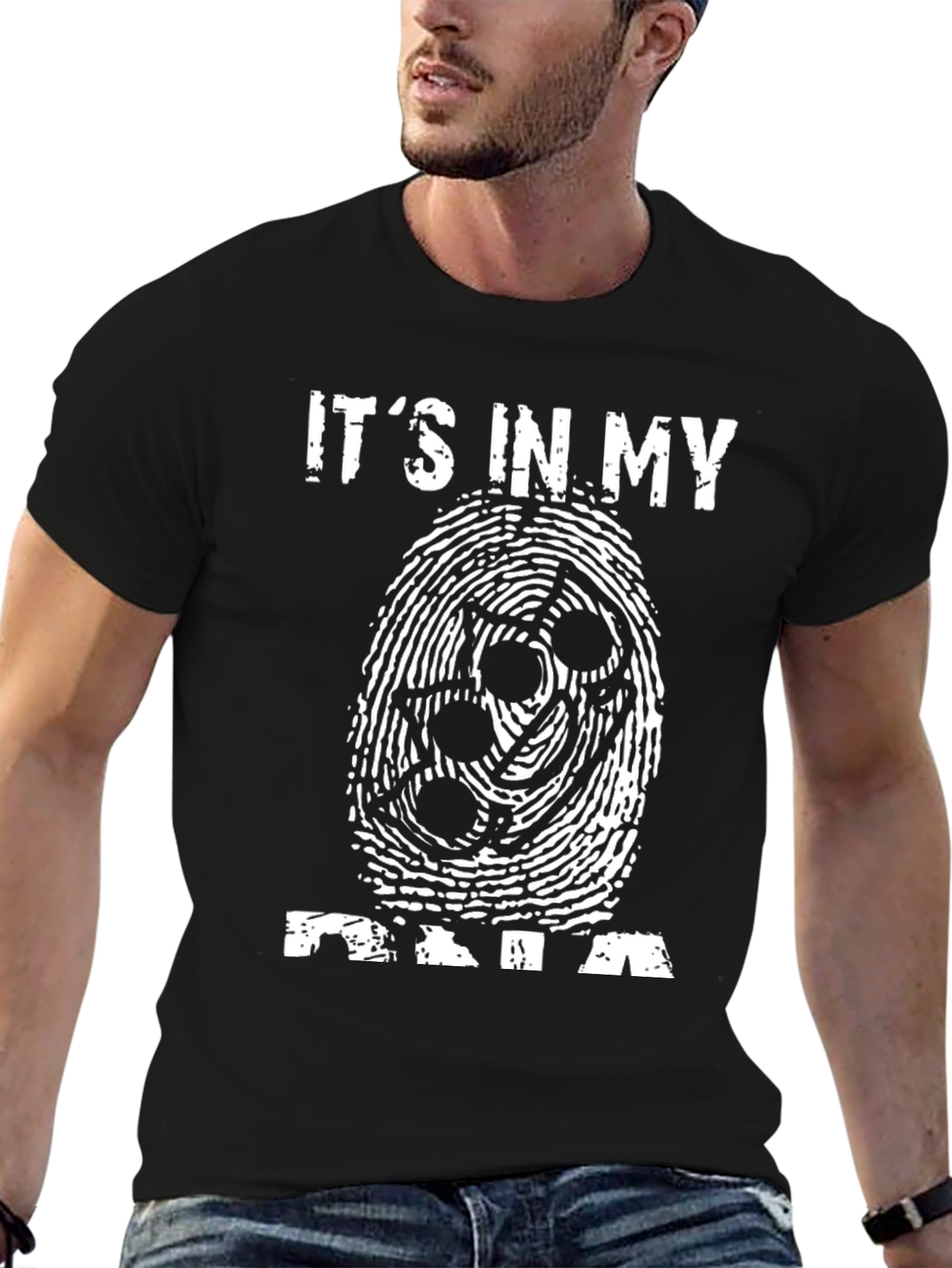 Its In My DNA Fingerprint Graphic Tee