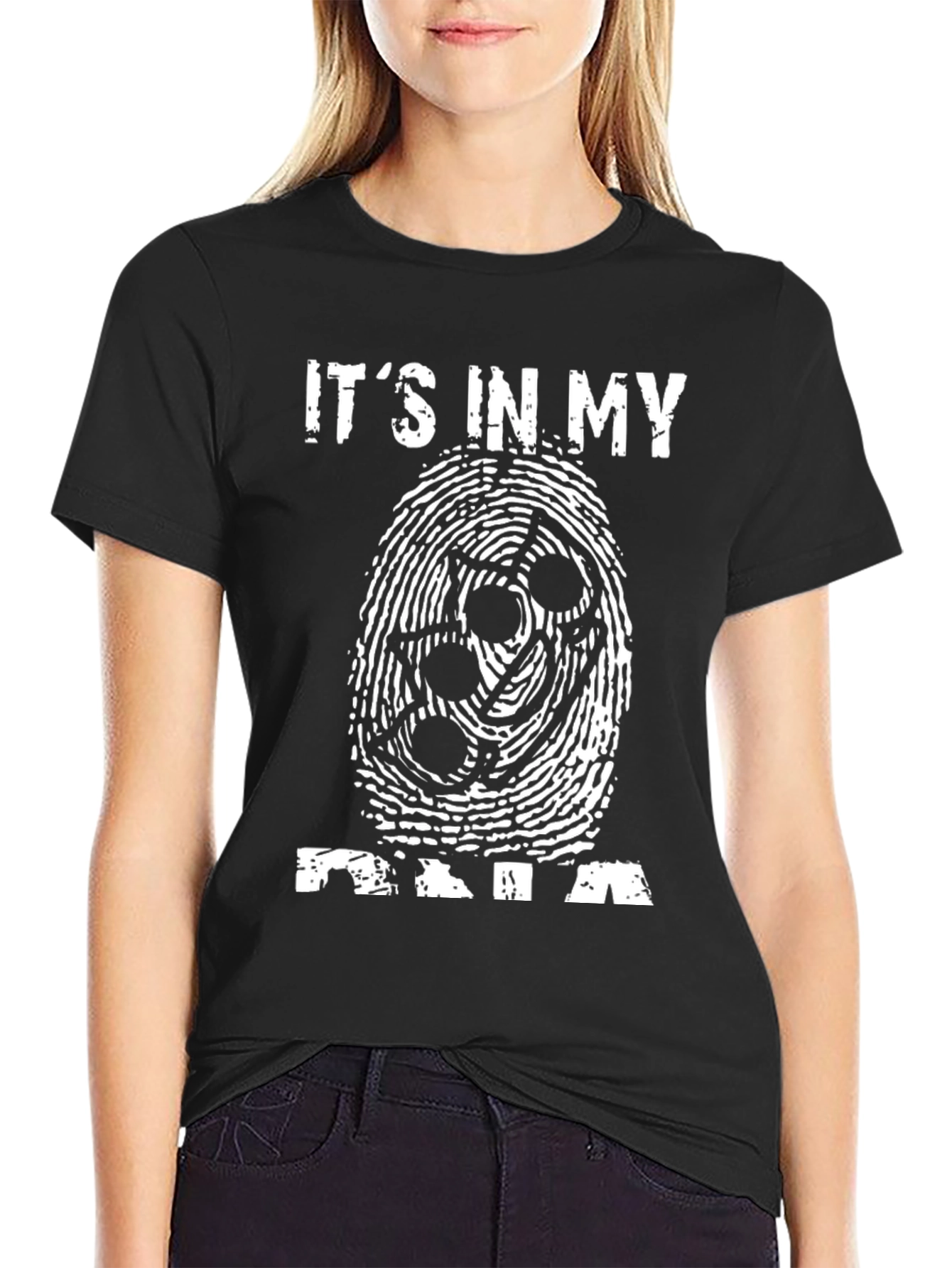 Its In My DNA Fingerprint Graphic Tee