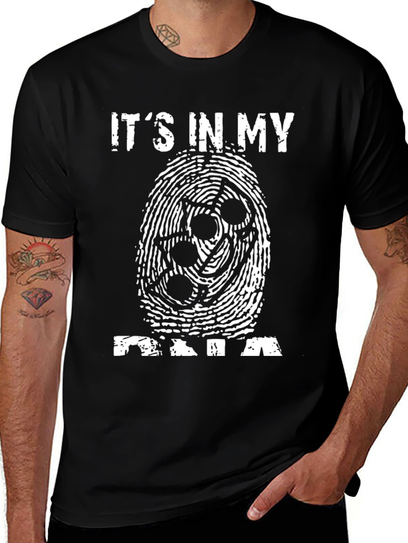 Its In My DNA Fingerprint Graphic Tee
