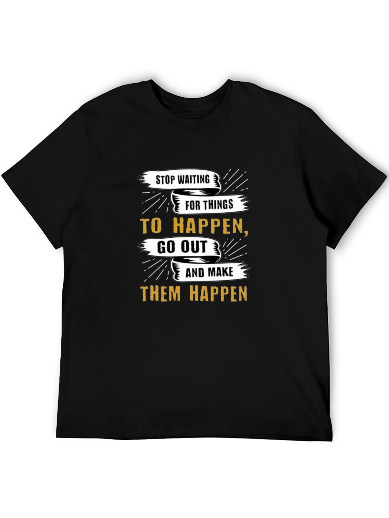 Motivational Graphic T-Shirt - Stop Waiting