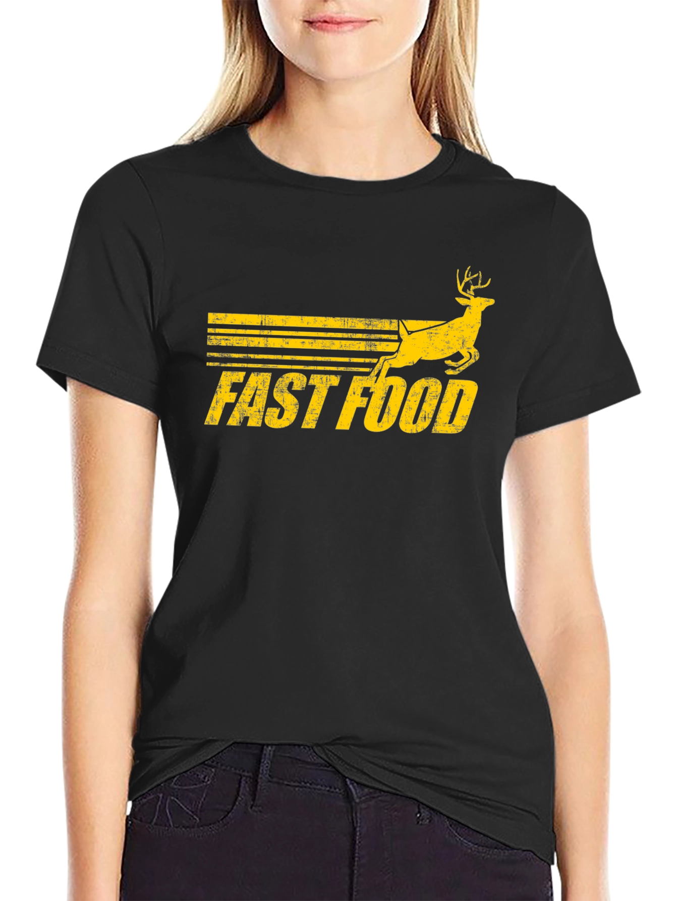 Fast Food Deer Graphic Tee