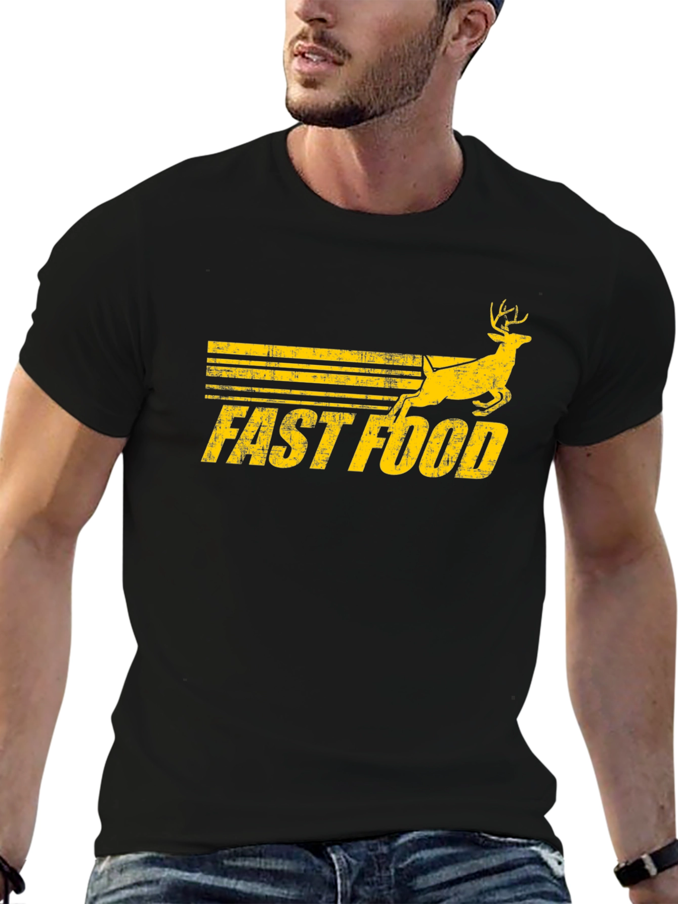 Fast Food Deer Graphic Tee