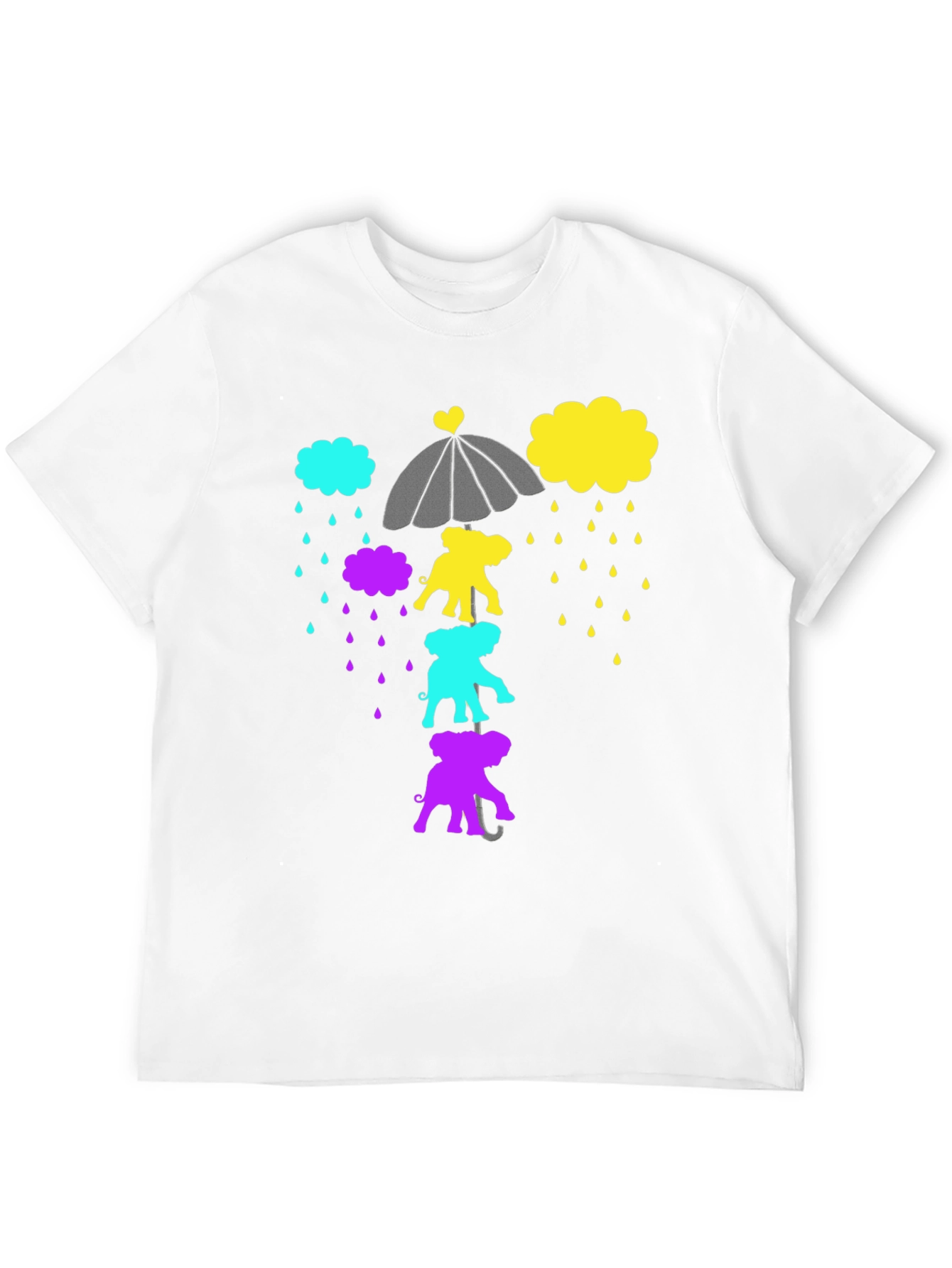 Elephant Rain Black Graphic Tee