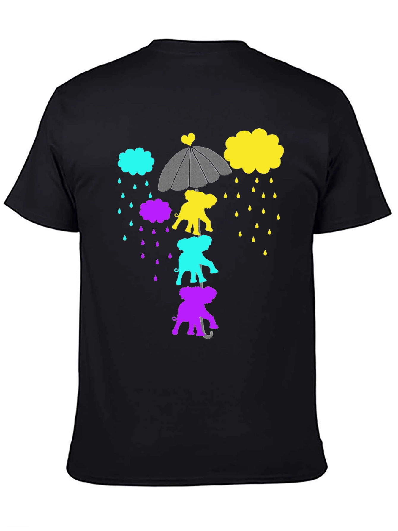 Elephant Rain Black Graphic Tee