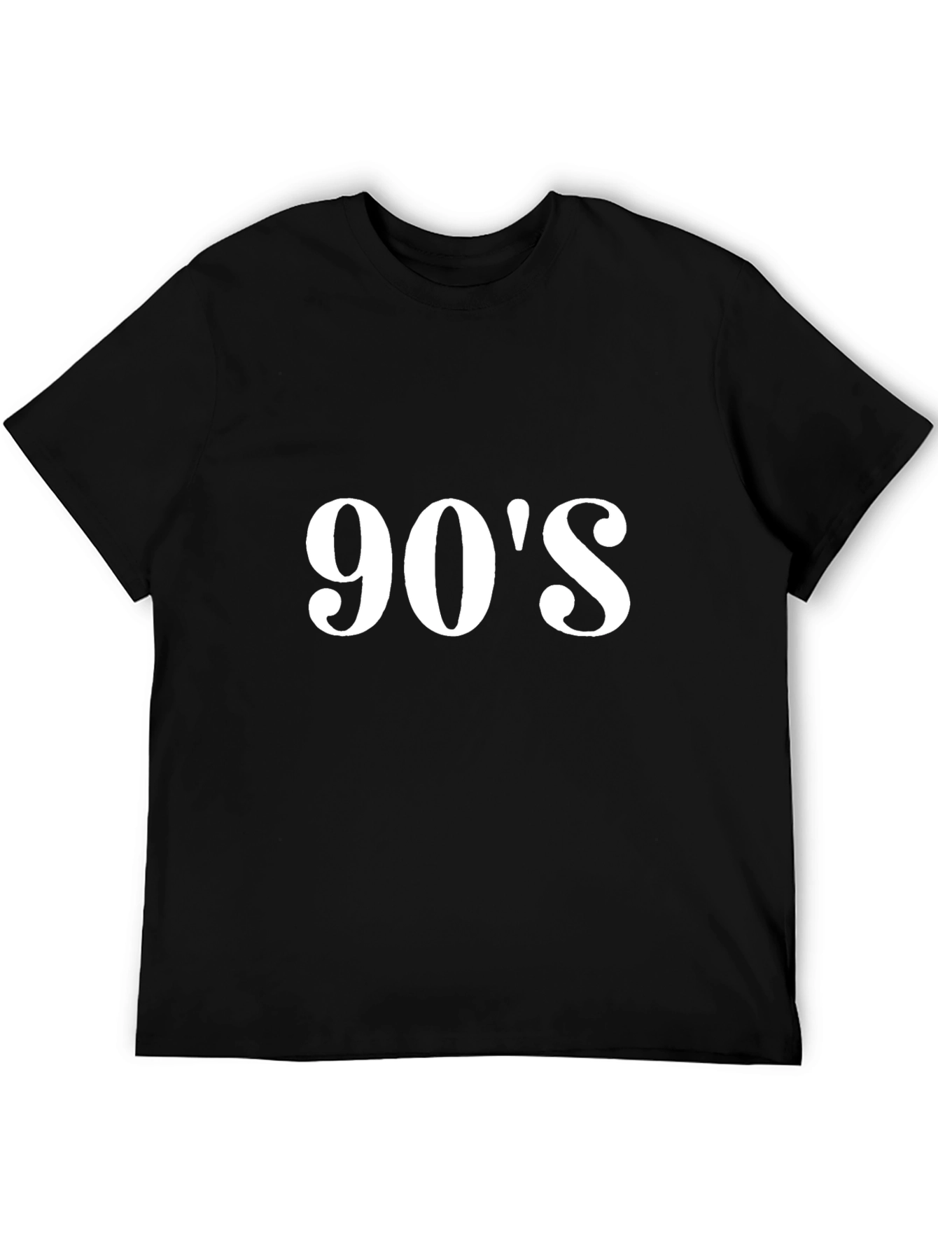 90s Throwback T-Shirt - Retro Style Black Tee