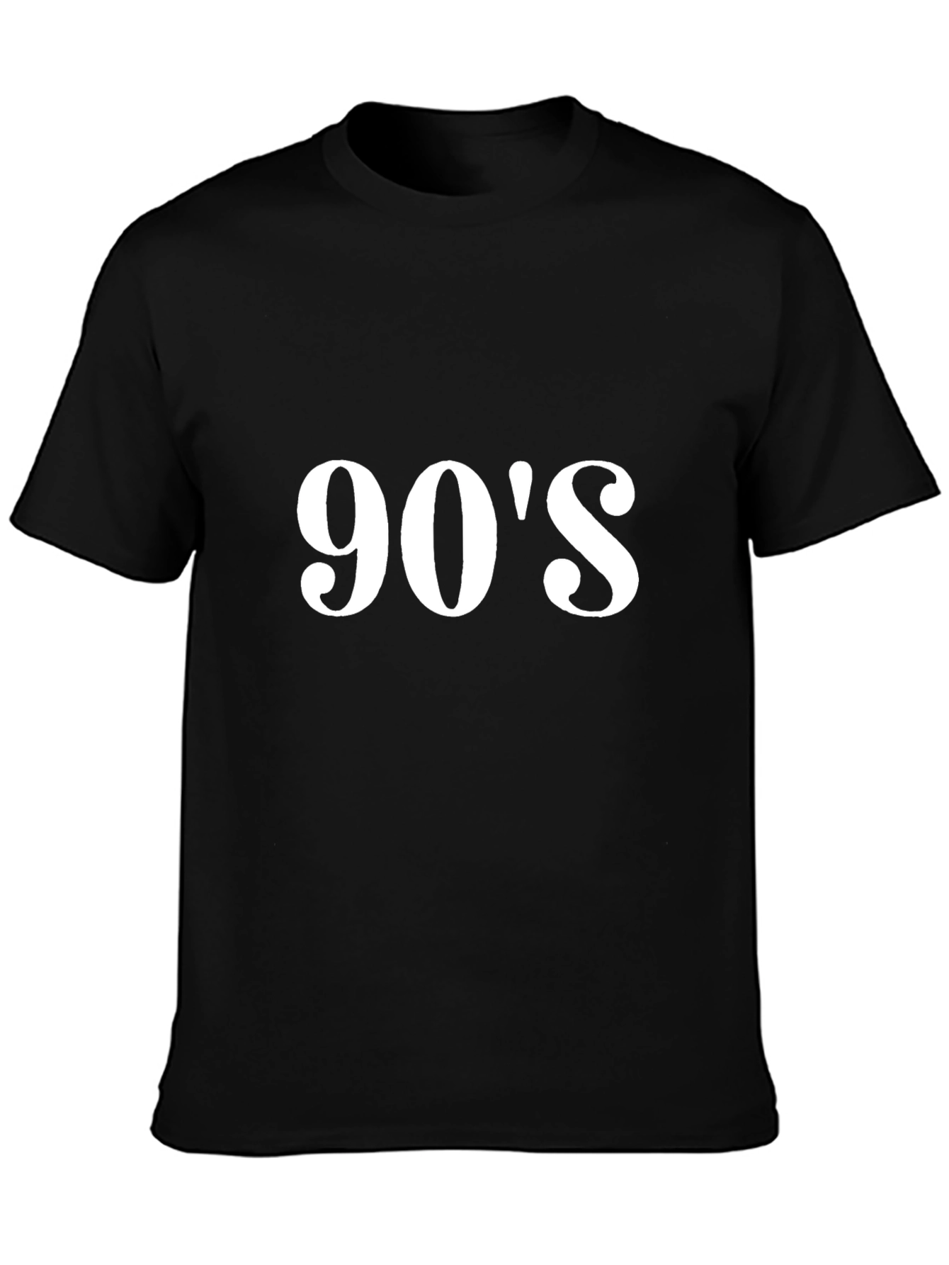 90s Throwback T-Shirt - Retro Style Black Tee