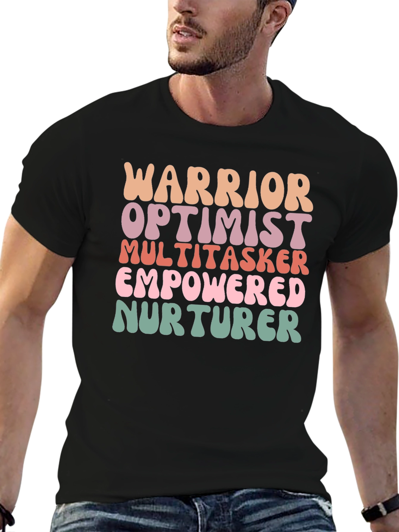 Empowered Woman Tee - Warrior Optimist Nurturer