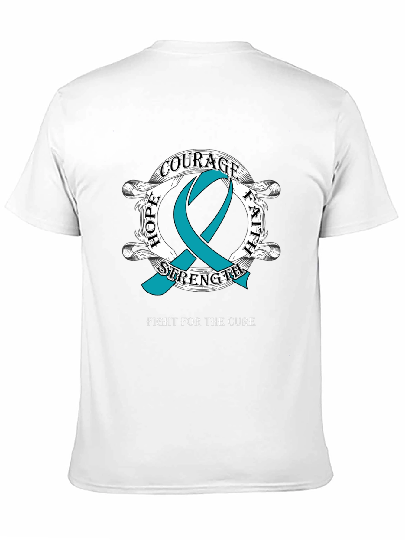 Courage Hope Faith Cancer Awareness T-Shirt