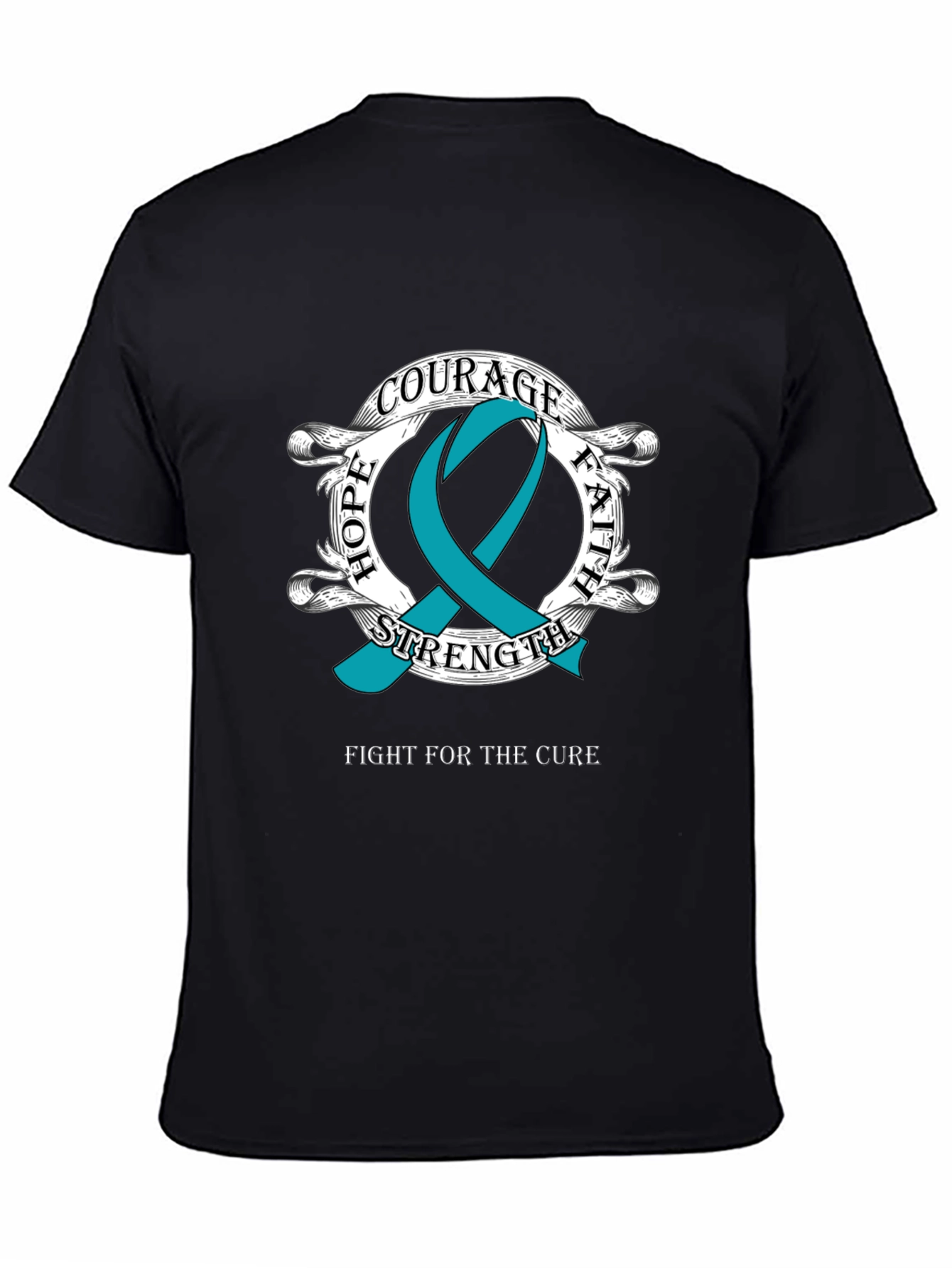 Courage Hope Faith Cancer Awareness T-Shirt