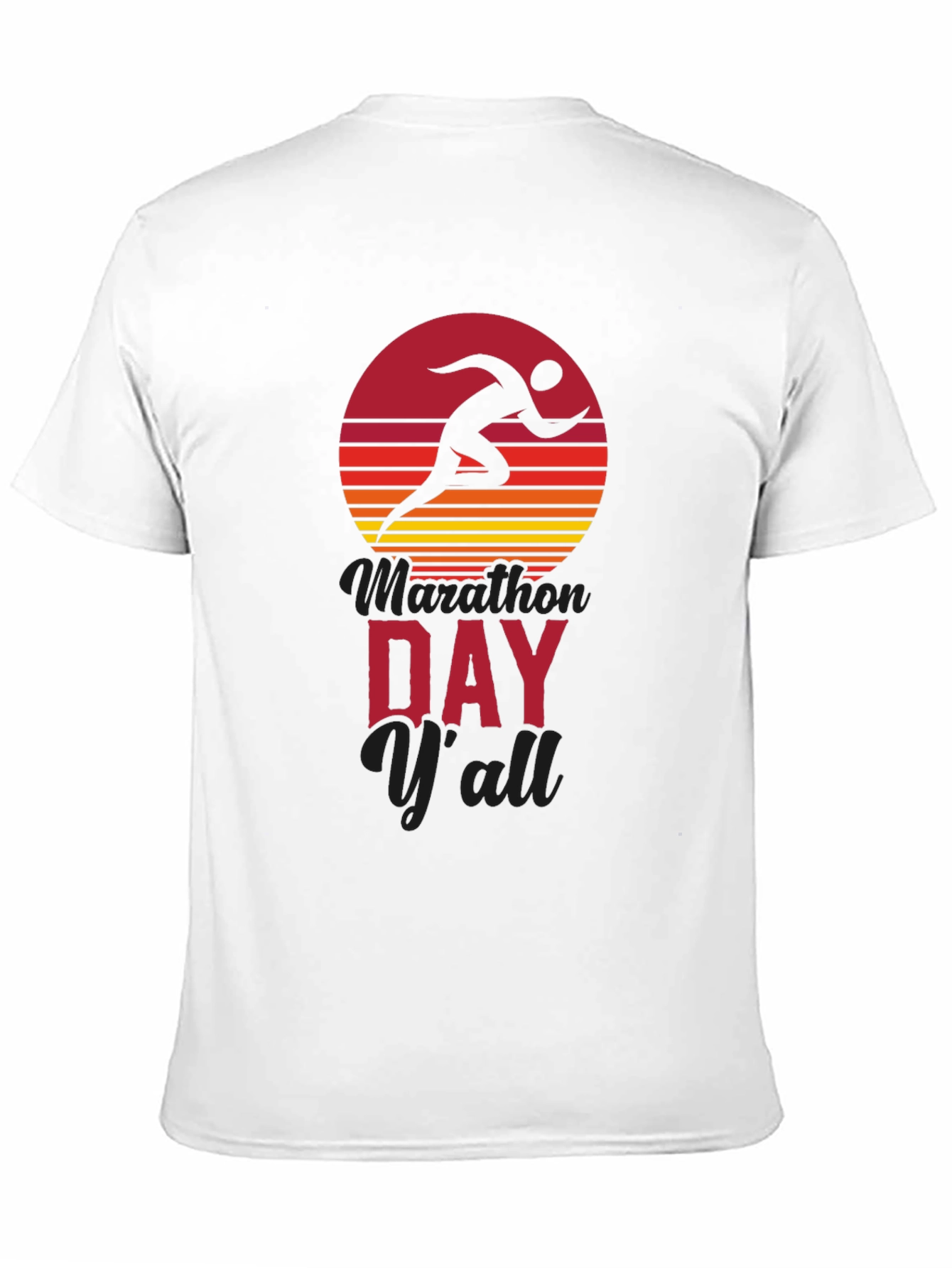 Marathon Day Yall Running Graphic Tee