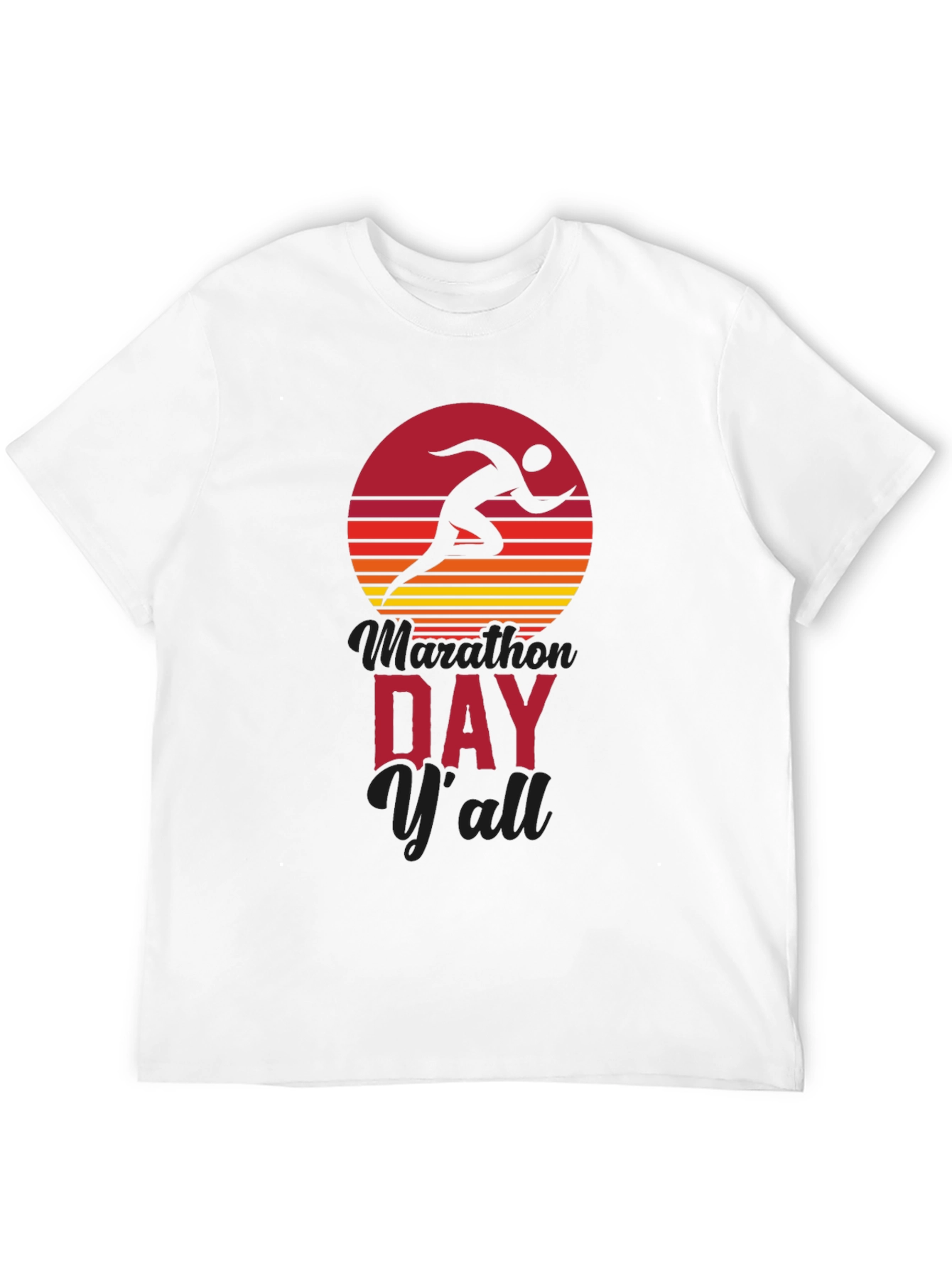 Marathon Day Yall Running Graphic Tee