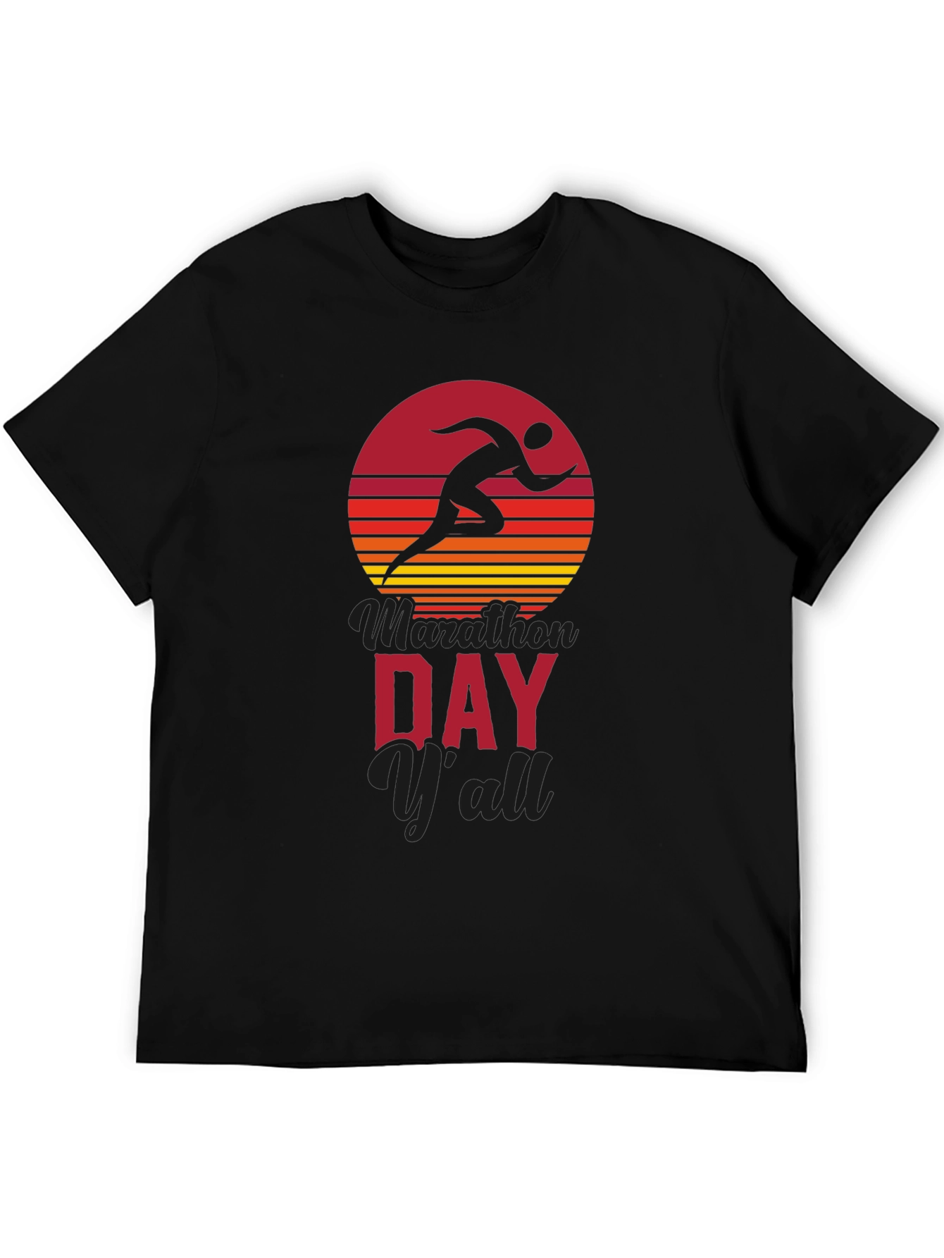 Marathon Day Yall Running Graphic Tee