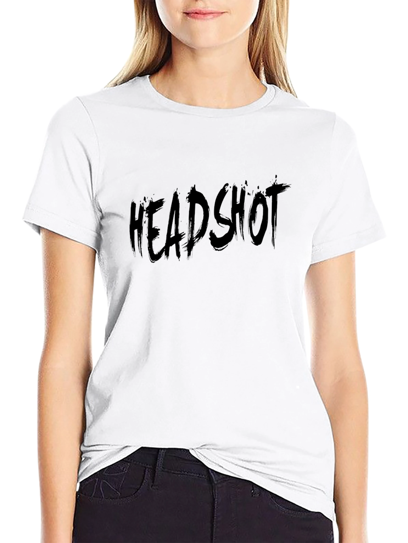 Headshot Black Graphic T-Shirt