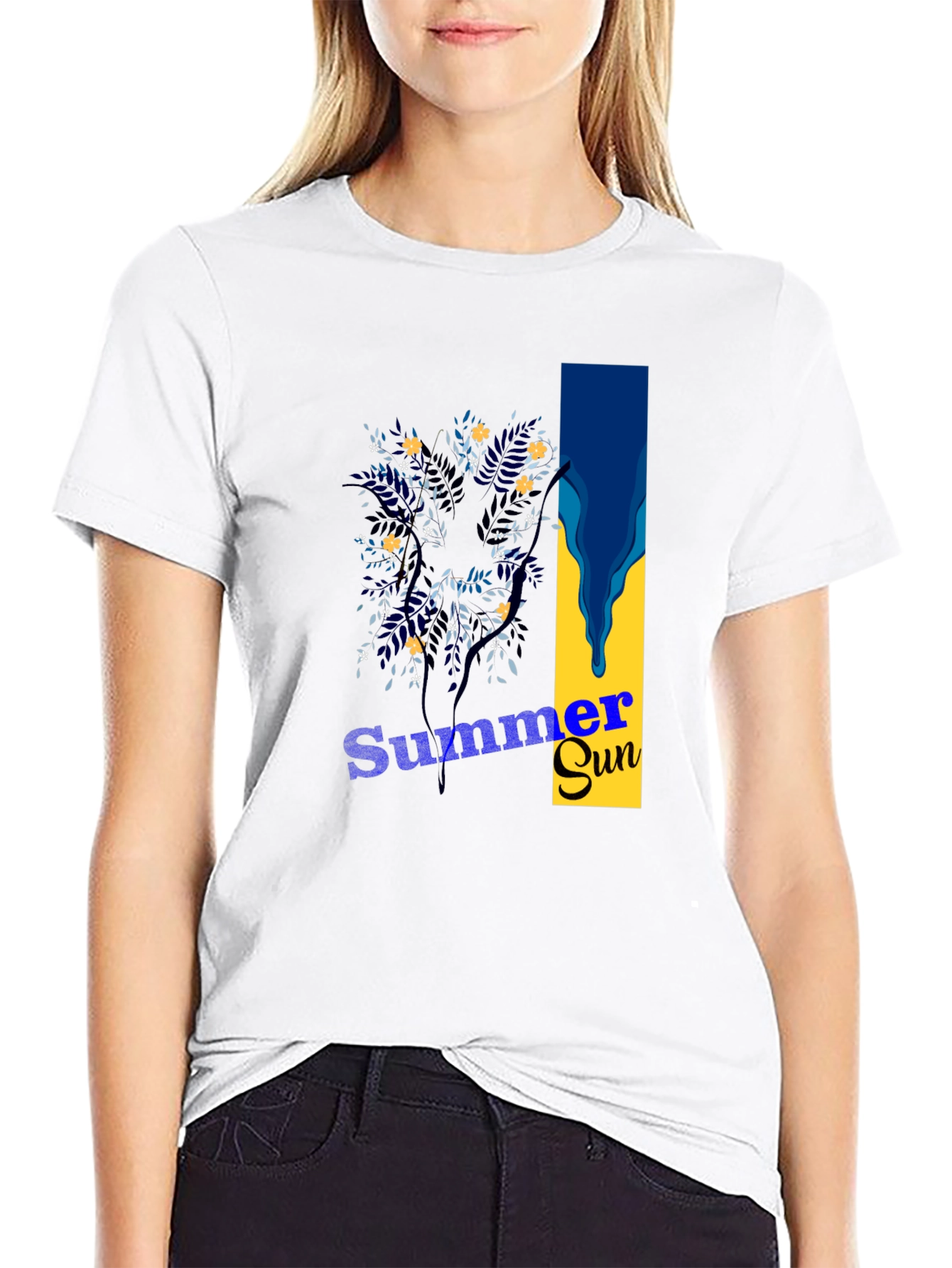 Summer Sun Graphic Tee - Stylish Mens Black T-Shirt