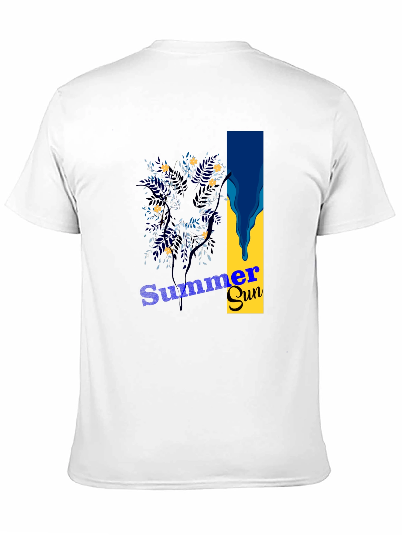 Summer Sun Graphic Tee - Stylish Mens Black T-Shirt