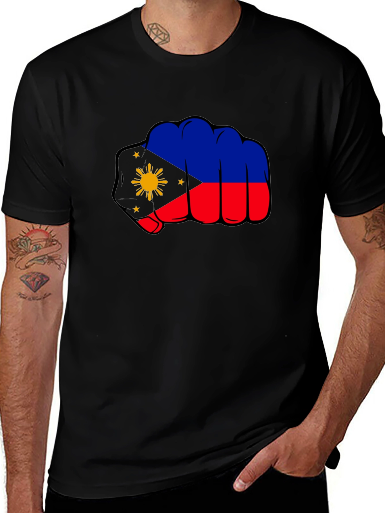 Philippines Fist Flag Graphic Tee