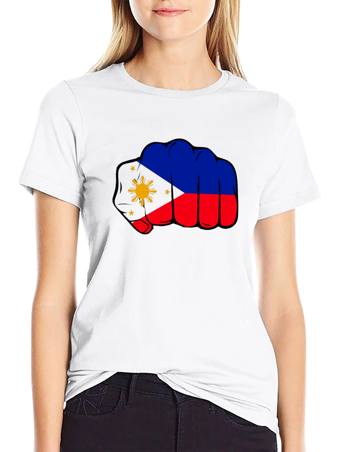 Philippines Fist Flag Graphic Tee
